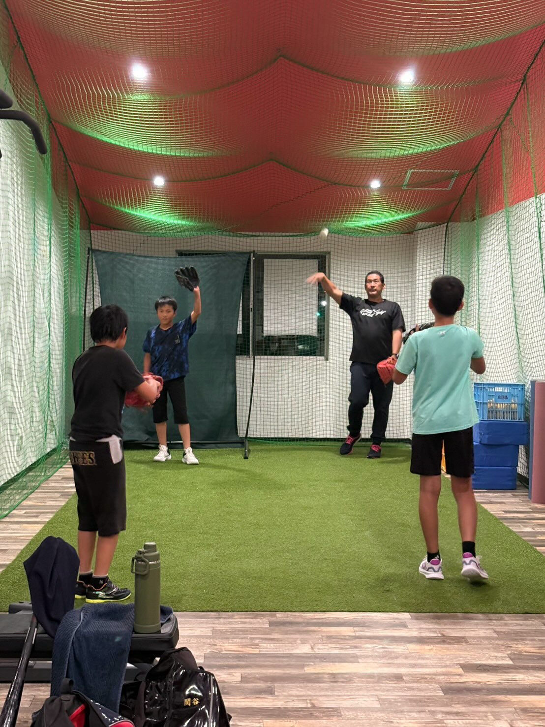 今日も野球塾の初回無料体験、グループレッスン、ありがとうござ