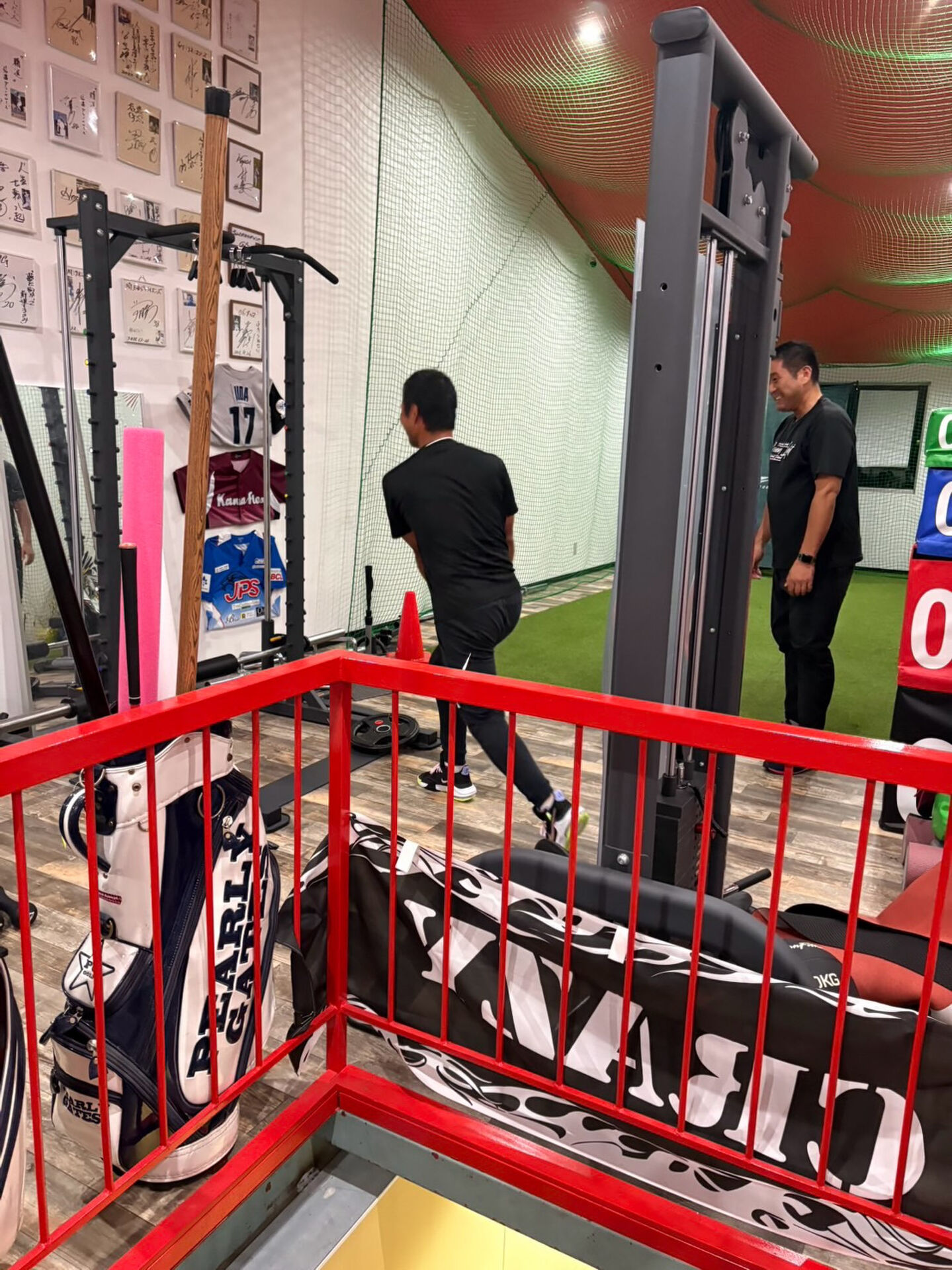 本日も野球塾のパーソナルレッスン、ゴルフトレーニング、女性の